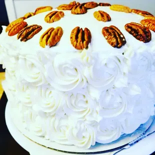 Red Velvet Cake with cream cheese frosting.