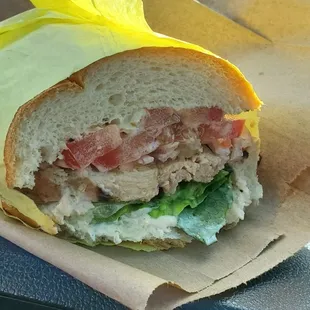 Jerk Chicken sandwich. Literally the best chicken sandwich in the Valley. Slogan is "Taste of the island life"