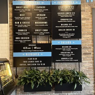 Menu board