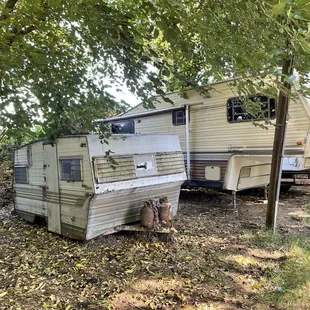 Rundown trailers.
