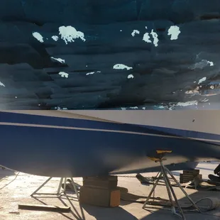 Before and after. Looks amazing. No more gashes.