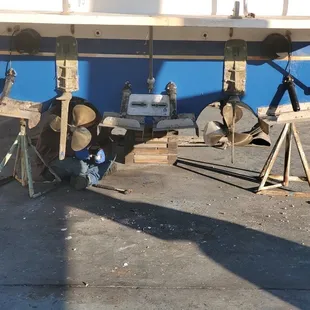 Did an amazing job. Saved me thousands getting my props redone. Also new bottom paint.