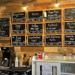 Tap list.