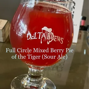 full circle mixed berry pie of the tiger sour ale
