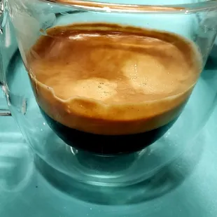 Look at that Crema. Not bad for the first shot on new beans. Gonna fine tune it next.