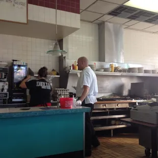 Whipping it up at the Delta Coney!