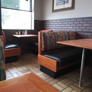 a corner of a restaurant