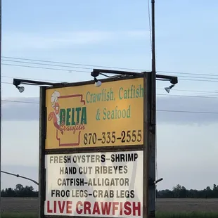 Outside sign
