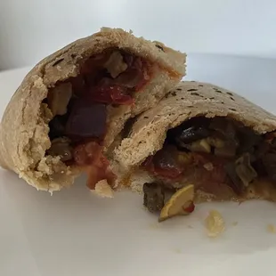 Innards of Ratatouille Nicoise Pie