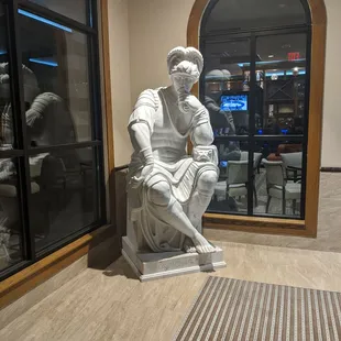 Tacky larger than life decor.