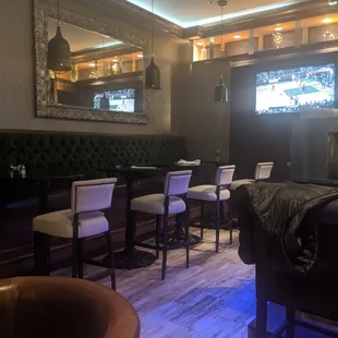 Plenty of space and seating in the bar