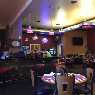 The bar and main dining room at the new Delta Pizza!!