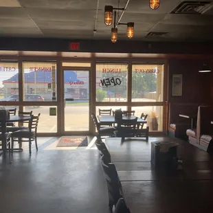 View from the dining area looking out.