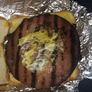 Smoked Bologna Sandwich