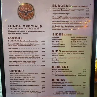 Main Food Menu