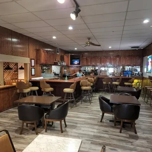 bar and seating