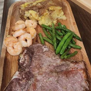 steak and shrimp
