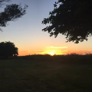 Sunset view from the back of spot 21