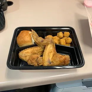 interior, chicken wings and fried chicken