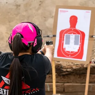 Women's firearms training at Delta Tactical