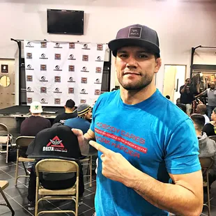 MMA Champion Josh "The Punk" Thompson and Delta Tactical Ballcap