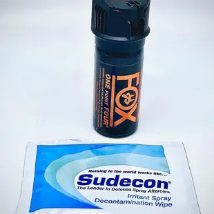 Fox Labs Pepper Spray And Sudecon Decontamination Wipe