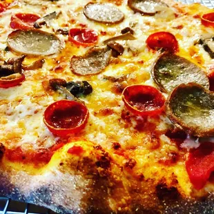 pizza, food
