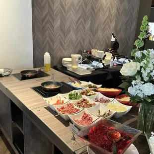 Omelette bar. Made to order