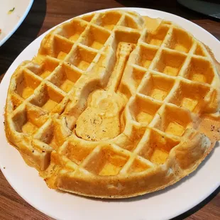Waffle they made me at the breakfast buffet.