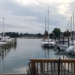 On the deck at Deltaville Tap &amp; Raw Bar ...