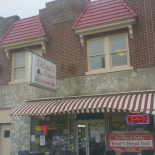 the front of the restaurant