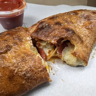 14' Pepperoni and Sausage Calzone