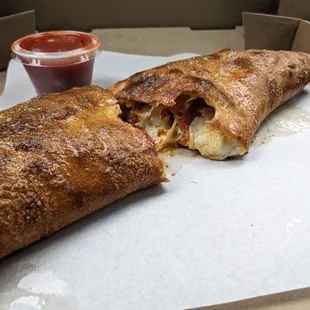 14' Pepperoni and Sausage Calzone