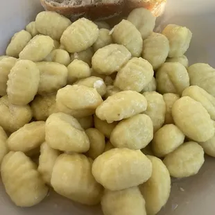 Gnocchi with garlic and butter