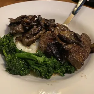 Filet medallion special:  with Gorgonzola cream sauce and gnocchi.