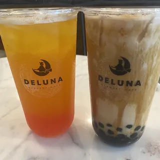 Mango and Passion Fruit Green Iced Tea