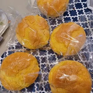 Pineapple sweet buns, $1.65 each.