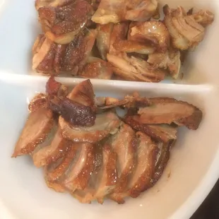 Salt water marinaded sliced &amp; deboned duck, $12.50.