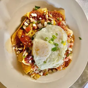 a plate of nachos