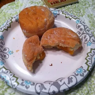 Peach-filled, delish!