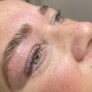 Book a brow lamination and lash lift together!