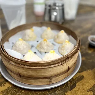 8 Piece-  Steamed Pork and Crab Mixed Soup Dumplings