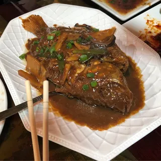 Fish Belly in Brown Sauce