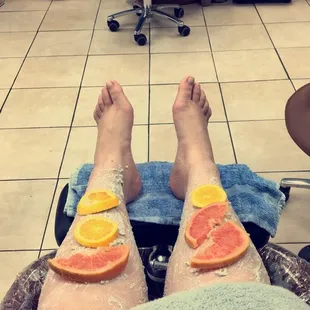 Citrus pedicure!
