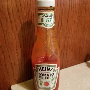 They have actual bottles of America's favorite ketchup.