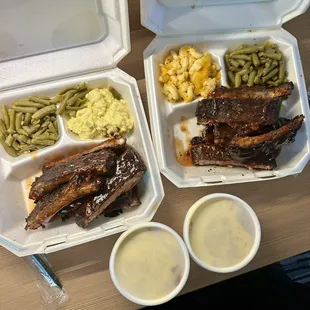 1/2 slab dinners and banana puddings to go