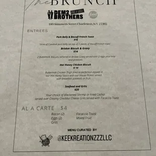 A sample menu... changes weekly!!!!