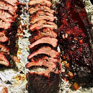 ows ribs on tin foil