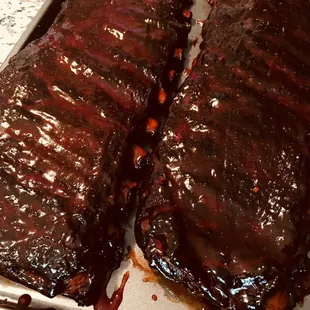 ribs, bbq ribs, food