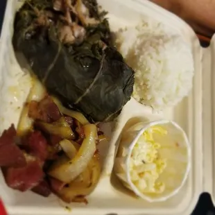 Laulau w/smoke meat